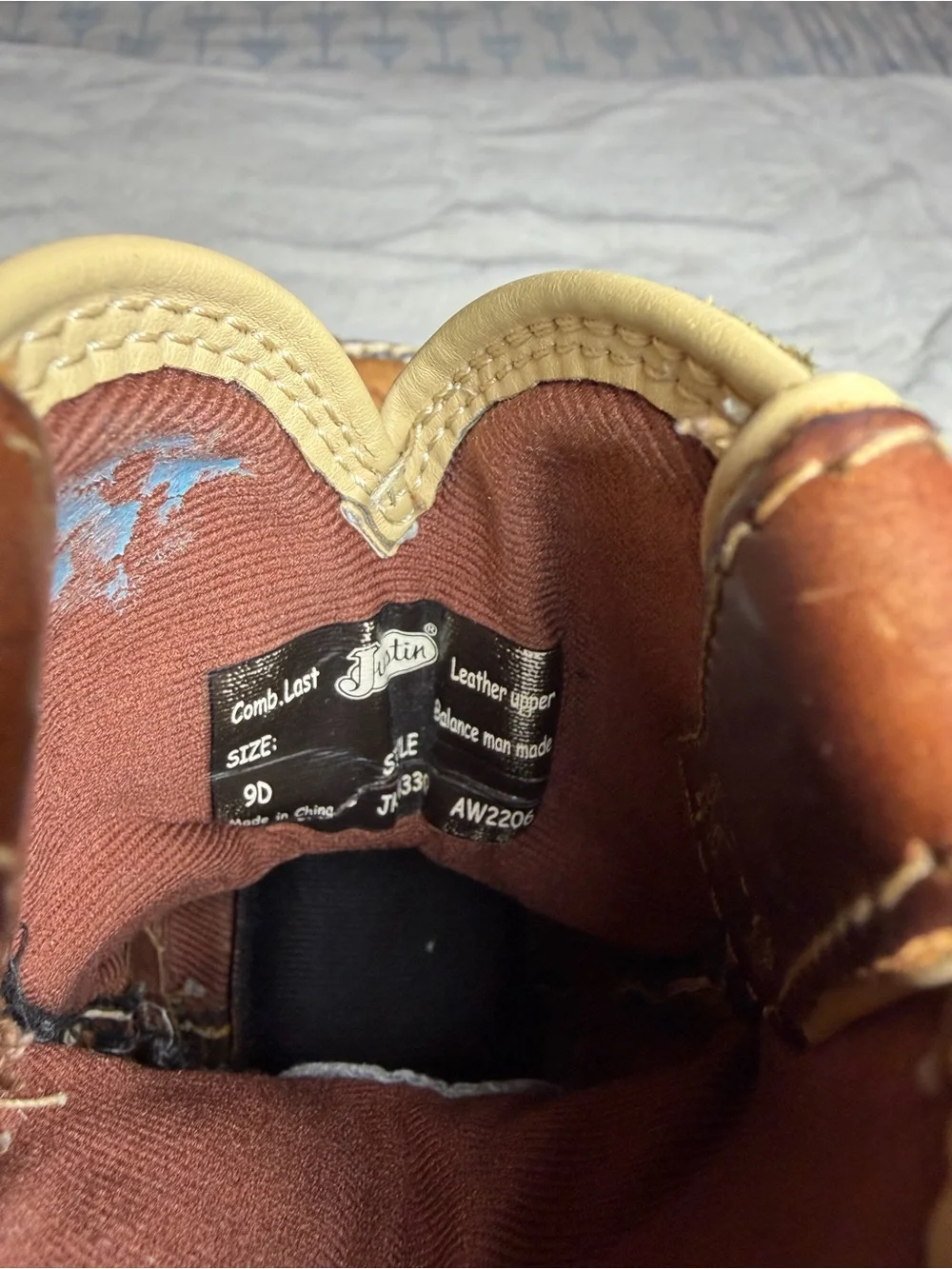 Justin Boots Kids Brown Leather Western Cowboy Boots